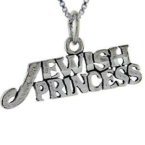yzWG[EANZT[ Vo[X^[O_vZXy_gubNC^A{bNXargent sterling juif princesse mot pendentif breloque,18 italien box