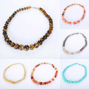 yzWG[EANZT[ i`EBYt@bV^CK[ACp[WG[lbNXmode femme naturel 1018mm de tigre eye gemme perles collier bijoux 508cm