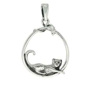 �y���������z�W���G���[�E�A�N�Z�T���[ �V���o�[�X�^�[�����O�L���b�g�}�E�X�y���_���g�u�����b�N�C�^���A���`�F�[���{�b�N�Xargent sterling chat amp; souris pendentif breloque, italien boite chaine