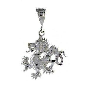 �y���������z�W���G���[�E�A�N�Z�T���[ �V���o�[�X�^�[�����O�h���S���y���_���g�u�����b�N�C�^���A���`�F�[���{�b�N�Xargent sterling dragon pendentif breloque, italien boite chaine