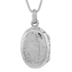 �y���������z�W���G���[�E�A�N�Z�T���[ �V���o�[�X�^�[�����O�n���h���_���I���I�[�o���y���_���g�u�����b�N�C�^���A�{�b�N�Xargent sterling main grave medaillon ovale pendentif breloque, 18 italie box