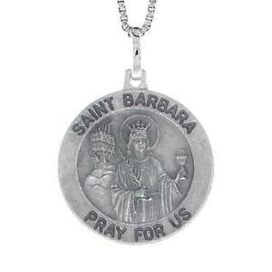 �y���������z�W���G���[�E�A�N�Z�T���[ �V���o�[�X�^�[�����O�Z���g�o�[�o�����_���y���_���g�u�����b�N���C�h�C���C�^���Aargent sterling saint barbara medaille pendentif breloque,fait en italie,18