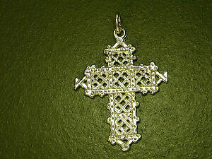 �y���������z�W���G���[�E�A�N�Z�T���[ �N���Z�g���z���^�V�I���h���C���A���W�F���g�~���V�~croce traforata ciondolo in argento 925 millesimi