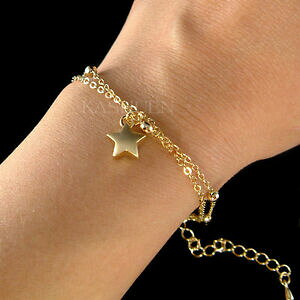 yzWG[EANZT[ fP[g~jEBbVS[fX^[gGhP[uuXbg`F[WGiCdelicat mini voeux ~ voeux etoile or ton 2 fin cable bracelet c