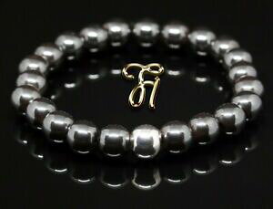 yzWG[EANZT[ w}^CgX^[OVo[p[uXbghematite 925er bracelet en argent sterling de perles 8mm