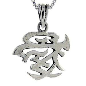 �y���������z�W���G���[�E�A�N�Z�T���[ �V���o�[�}�b�V�u�`���C�j�[�Y���u�L���^�[�y���_���g�u�����b�N�C�^���A���{�b�N�Xargent massif amour chinois personnage pendentif breloque, 18 italien boite