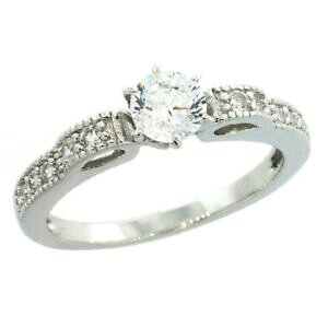 yzWG[EANZT[ Vo[X^[OGQ[WgOuAgXg[Z^[Jbvargent sterling fiancailles cz ring w 5mm 050ct brillant coupe centre stone