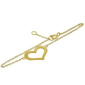 【送料無料】ジュエリー・アクセサリー シルバースターリングイエローメッキゴールドラブハートポリクラシックチェーンブレスレットargent sterling jaune plaque or amour coeur poli classique bracelet chaine