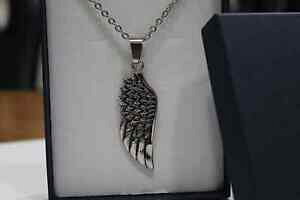 �y���������z�W���G���[�E�A�N�Z�T���[ �R���[�i�V�I���h���y���f���e�A���f�b�����x���^�A���_���W�F���C���A�b�`���C�Icollana ciondolo pendente ali della liberta ala dangelo in acciaio