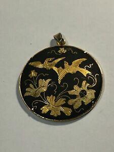 yzWG[EANZT[ WG[y_gbijoux joli pendentif ancien doree oiseaux 9439