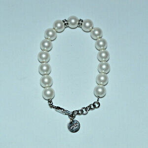 �y���������z�W���G���[�E�A�N�Z�T���[ �t�@���V�[�z���C�g�r�[�Y�u���X���b�gbracelet fantaisie dyrbergkern perles blanches