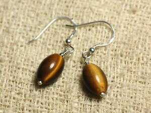 yzWG[EANZT[ Vo[COI[u^CK[ACboucles doreilles argent 925 oeil de tigre olives 12x8mm