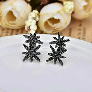 �y���������z�W���G���[�E�A�N�Z�T���[ �C�������O�W���R�j�E��boucles doreilles etoiles meteorite pavee zirconium plaque argent