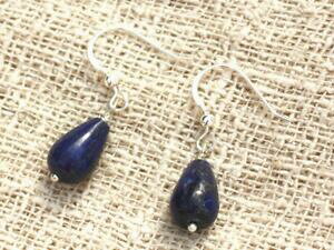 �y���������z�W���G���[�E�A�N�Z�T���[ �V���o�[�C�������O���s�X���Y��boucles doreilles argent 925 et lapis lazuli gouttes 12x8mm