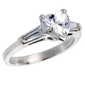 �y���������z�W���G���[�E�A�N�Z�T���[ �V���o�[�X�^�[�����O�G���Q�[�W�����O�n�[�g�V�F�C�v�A���h�����h�J�b�gargent sterling fiancailles bague w 6mm 075ct forme coeur amp; coupe baguette