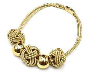 yzWG[EANZT[ C[{[vXg}`R[hlbNXcc1866e collier plastron multi cordons avec noeuds fil brillant et boules m