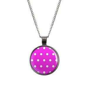 yzWG[EANZT[ GhEVo[sNu}C[RA[mylery collier avec motif a pois pointille rose blanc argent ou bro