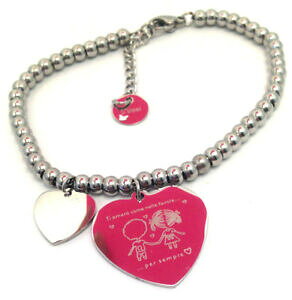 yzWG[EANZT[ u`hiAb`CIRgDIm[Ap[Zvbracciale donna acciaio con tuo nome*amore per sempre