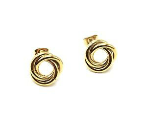 �y���������z�W���G���[�E�A�N�Z�T���[ �g���v�������O�C�������O�C���^�[���[�Xbo1776f boucles doreilles triple anneaux entrelaces contour acier dore