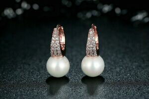 yzWG[EANZT[ S[fCOS[fX[sOgzCgp[A[fRK[boucles doreille dore rose dormeuse petit perle blanc 1cm art deco leger g1 149