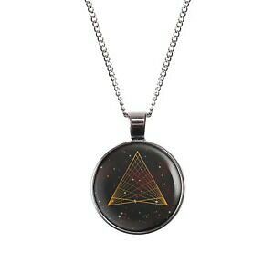 yzWG[EANZT[ ~[XN[s~bhgCAOp^[jo[XX^[YVo[IAmylery raslecou avec motif triangle pyramide univers etoiles argent ou