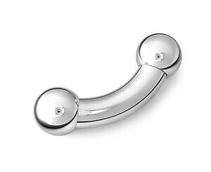 �y���������z�W���G���[�E�A�N�Z�T���[ �o�[�x���Q�[�W316l surgical steel bent curved barbell 00g 00 gauge