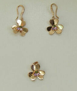 yzWG[EANZT[ ANZT[_YoCh[COy_gaccessoires amp; daz parure doree boucles doreille et pendentif petale de fleur