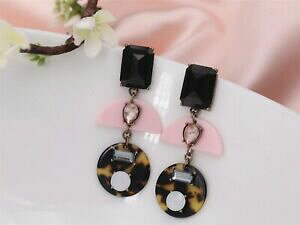 �y���������z�W���G���[�E�A�N�Z�T���[ �C�������O�N���b�v�A�[�g�f�R�����h�X�N�G�A�l�X�g�s���N�O���[�I���W�i��boucles doreilles clips art deco rond carre rose imbrique gris original a4