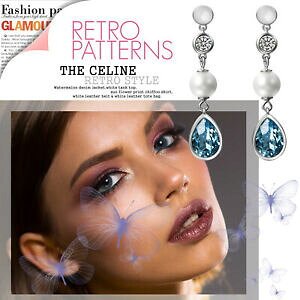 yzWG[EANZT[ XtXL[NX^eBAhbvhbvCOX^[OVo[925 sterling silver made with swarovski elements crystal teardrop drop earrings