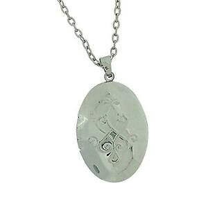 �y���������z�W���G���[�E�A�N�Z�T���[ �I���r�A�R���N�V�����g���V���o�[�I�[�o�����_���I�����P�I���`�F�[��the olivia collection ton argente grave ovale medaillon loquet sur 457cm chaine