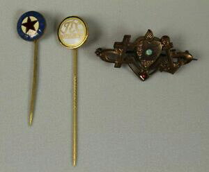 �y���������z�W���G���[�E�A�N�Z�T���[ �s���n�[�g�N���X�A���J�[�e�b�N�����_�E�X�p���^�v���n�T�C�Y3 epingles coeur,croix,ancre tec waldau sparta praha env 5 taille s329