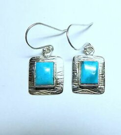 【送料無料】ジュエリー・アクセサリー シルバースターリングアメリカンリングターコイズジェム925 argent sterling boucles americain turquoise gemme 460 gm 32cm s465