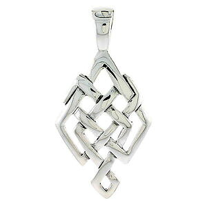 �y���������z�W���G���[�E�A�N�Z�T���[ �V���o�[�X�^�[�����O�P���g�m�b�g�y���_���g�u�����b�N�C�^���A���`�F�[���{�b�N�X�fargent sterling noeud celtique pendentif breloque,18 italien boite chaine de