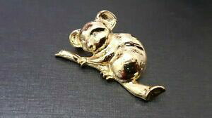 �y���������z�W���G���[�E�A�N�Z�T���[ �R�A���I�[�X�g�����Abroche animaliere koala australie metal dore strass vintage xxeme