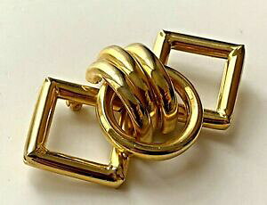 �y���������z�W���G���[�E�A�N�Z�T���[ ���B���e�[�W���B���e�[�W�`���[�ugrande broche vintage dore geometrique 3d tube 6,9cm