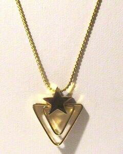 yzWG[EANZT[ y_gbLS[h`F[lbNXBe[Wcharmant pendentif plaque or chaine collier bijou vintage etoile triangle 3245