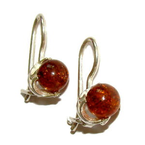 yzWG[EANZT[ ogi`Ao[COVo[}EgAo[COboucle doreille ambre naturel baltique monture argent, boucles doreille ambre