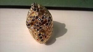 �y���������z�W���G���[�E�A�N�Z�T���[ �}���`�R���N���X�^���V���o�[�����Oref 229 bague en argent neuve, incrustee de cristaux multicolre