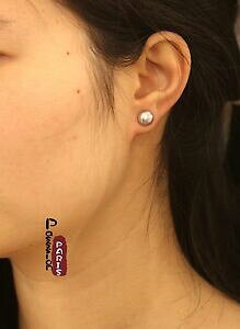 yzWG[EANZT[ COp[IuXv[gVo[J`[oCIbgboucles doreilles clous perle de culture plate argent 925 violet 9mm10mm tz3