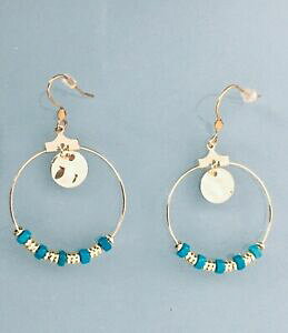 yzWG[EANZT[ S[fNI[wCVp[WG[ACfAS[hNI[S[hWG[creoles dorees et perles heishi, bijou femme, idee cadeau, creoles or, b