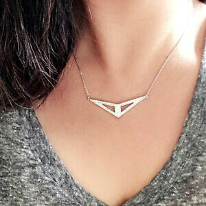 yzWG[EANZT[ Vo[J[R[gy_eBXEBOgCAOpFWFgcollier argente court pendantif aile triangle pave leger retro dz1