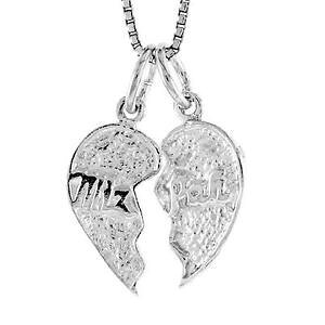 �y���������z�W���G���[�E�A�N�Z�T���[ �V���o�[�X�^�[�����O�~�Y�p�[�n�[�g�y���_���g�u�����b�N�C���`�C�^���A���`�F�[���{�b�N�Xargent sterling mizpah coeur pendentif breloque, 18 italien boite chaine