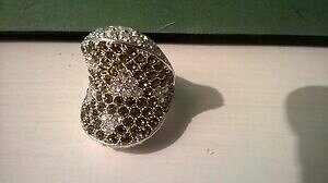 �y���������z�W���G���[�E�A�N�Z�T���[ �����Oref 225 bague en argent neuve, incrustee de cristaux multicolore