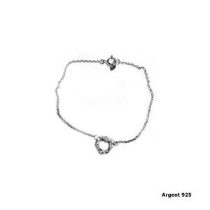 �y���������z�W���G���[�E�A�N�Z�T���[ �V���o�[�u���X���b�g�n�[�g�W���R�j�E��bracelet argent 925 coeur zirconium