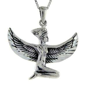 yzWG[EANZT[ Vo[X^[OGWvgCVXy_gubNC^A{bNXargent sterling egyptien deesse isis pendentif breloque,18 italien box
