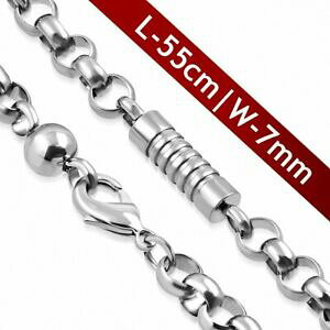 �y���������z�W���G���[�E�A�N�Z�T���[ ���u�`���[�u�����{�[�������N�`�F�[��chaine a maillons en forme de boule rolo avec tube cotele fermoir mousqueton l