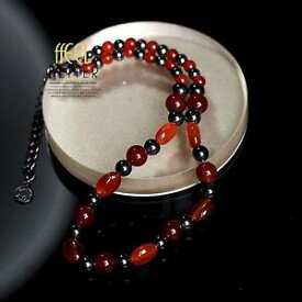 【送料無料】ジュエリー・アクセサリー ブラックシルバーカラーミロングパールオレンジオレンジグラスレトロcollier argente noir mi long perle verre gris orange ethnique retro q12