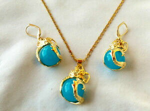 yzWG[EANZT[ hSCOparure collierboucle doreille dragon en plaque or