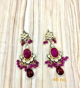 yzWG[EANZT[ S[hg[Y{EbhN_p[tB[XgCOtraditionnel or ton rose bollywood kundan perle fete usure boucles doreilles