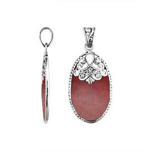 yzWG[EANZT[ Vo[X^[Oy_gR[argent sterling pendentif avec corail ap1130cr